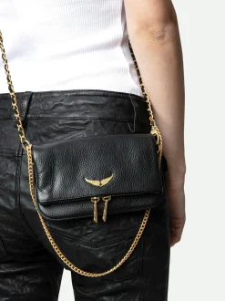 Sale Zadig & Voltaire Rock Nano ClutchICONIC Noirgold